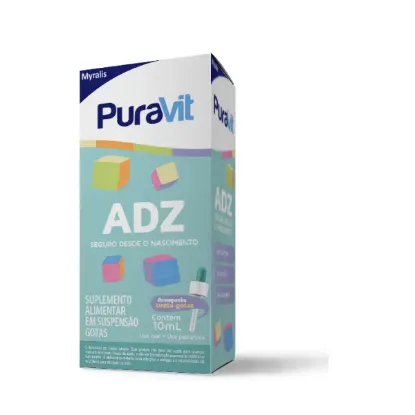 Imagem de Puravit ADZ gotas 10ML 